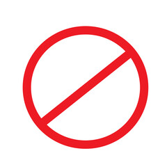 Prohibition not allowed sign png