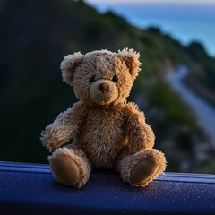 teddy bear on travel