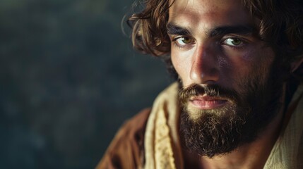 Noble Presence: Portrait of a Handsome Biblical Man with Room for Interpretation