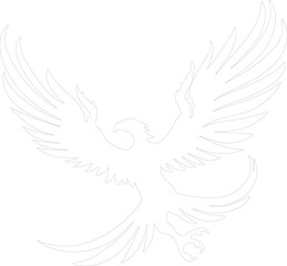 Fototapeta premium Archaeopteryx outline