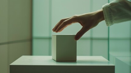 A Hand Reaching for a Box