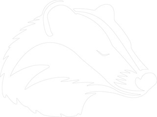 Fototapeta premium badger outline
