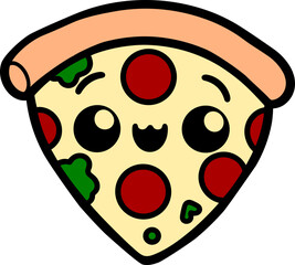 Obraz premium pizza illustration