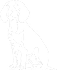 Obraz premium beagle outline