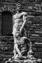 statues in florence, italy