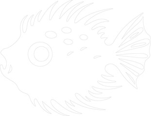 blowfish outline