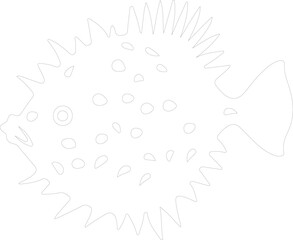 blowfish outline