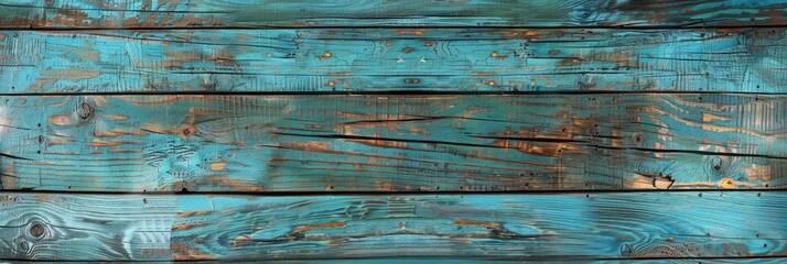 rustic sky blue colour wooden planks background
