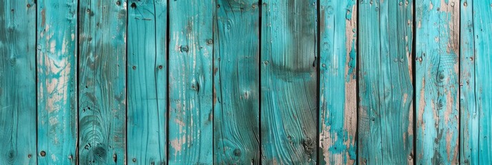 rustic sky blue colour wooden planks background - obrazy, fototapety, plakaty