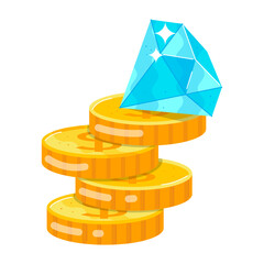 Gold Coins and Ancient Currencies Flat Stickers