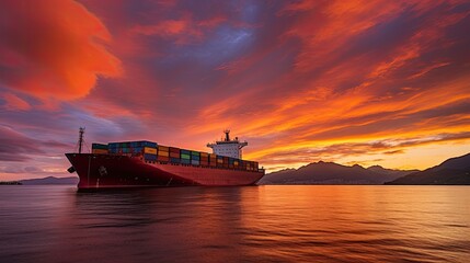 Seafaring Serenity: Capturing the Beauty of Container Ships at Sea