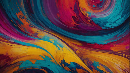 Full background with a wavy mix of colors : abstract, 4k wallpaper, full of color