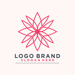Obraz premium Vector boutique logo with fresh and modern concept premium