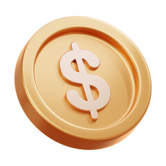 gold coins 3d icon illustration © Nur