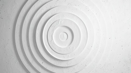Fototapeta na wymiar White abstract background with circles. 3d rendering, 3d illustration.