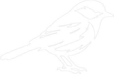 chickadee outline