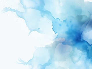 Sky blue splash banner watercolor background for textures backgrounds and web banners texture blank empty pattern with copy space for product 