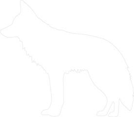 coyote outline