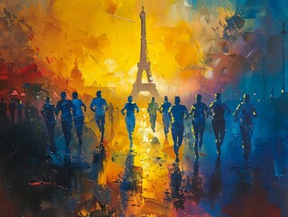 Eiffel Tower Event: A Symphony of Color and Movement