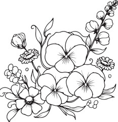 Aries sweet pea and daisy tattoo, minimalist sweet pea and daisy tattoo, April daisy and sweet pea tattoo, April birth flower sweet pea and daisy tattoo