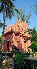 temple in cambodian town campot