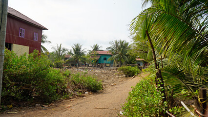 small fisherman village near kampot