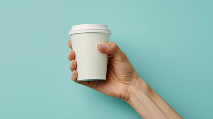 Hand Holding a Paper Cup