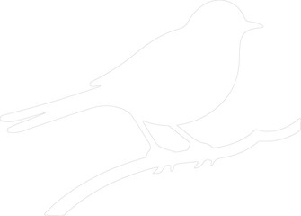 eastern bluebird outline