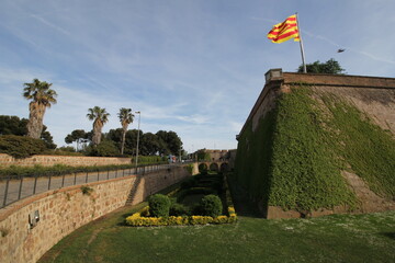 Fototapeta premium montjuic, barcelona, spain