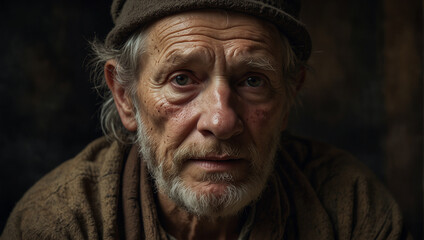 Obraz premium old man with old look 