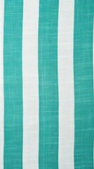 Teal white striped natural cotton linen textile texture background blank empty pattern with copy space for product design or text copyspace mock-up template fo