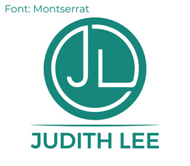 JL minimalist badge logo design