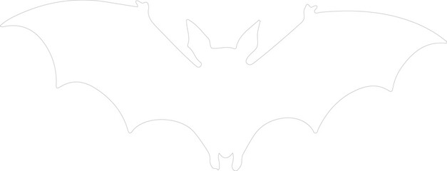fruit bat outline