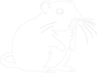 Obraz premium gerbil outline