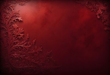 Dramatic deep crimson background filling the entire frame
