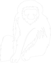 gibbon outline