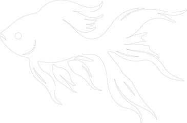 goldfish outline
