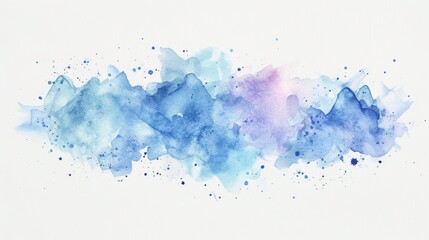 Fototapeta premium Watercolor Drawing on White Background Generative AI