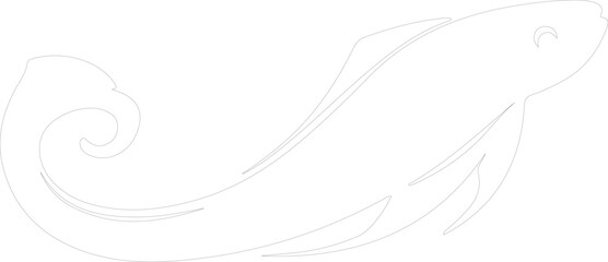 gulper eel outline