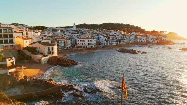 Calella de Palafrugell village at sunrise in Catalonia, Costa brava, Spain