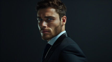 handsome, man, attractive, male, portrait, confident, stylish, fashion, elegance, suave, trendy, charming, charismatic, gentleman, modern, professional, masculine, dapper, good-looking, model, posing