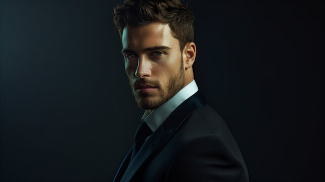 handsome, man, attractive, male, portrait, confident, stylish, fashion, elegance, suave, trendy, charming, charismatic, gentleman, modern, professional, masculine, dapper, good-looking, model, posing