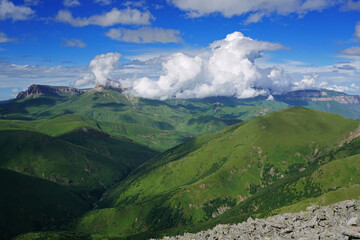 Summer landscape in Caucasus Mountains