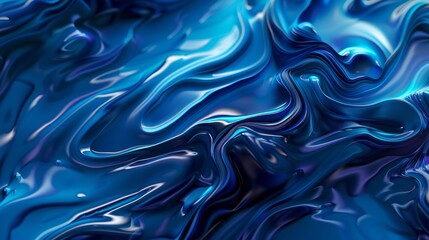 Calming Blue Abstract Background Generative AI