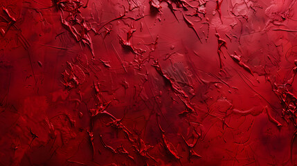 Textured deep red background with abstract rough surface. Ideal for dramatic wallpaper, bold design elements, or artistic expression with copy space