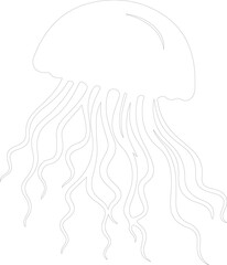 jellyfish outline