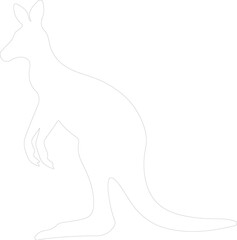 kangaroo outline