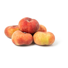 Fototapeta na wymiar Set of fresh five whole plum fruit isolated on white background. clipping path included.