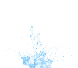 Fototapeta na wymiar Captivating Water-Drop Splashing, water wave isolated on white background, water design element, drop, splash set, Transparent water splash and wave,