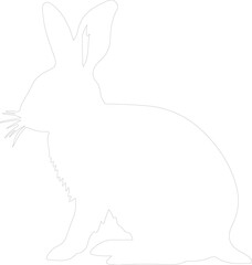 Obraz premium lagomorph outline